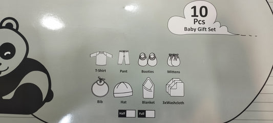 Baby Gift Set Box 10 Pieces (Green)