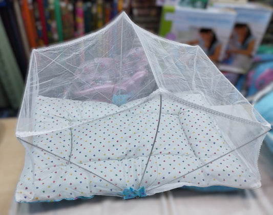 8 Piece Baby Bedding Set with Mosquitoes Net