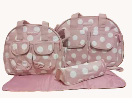 Baby Diaper Bag Set - Baby Kingdom - Pink