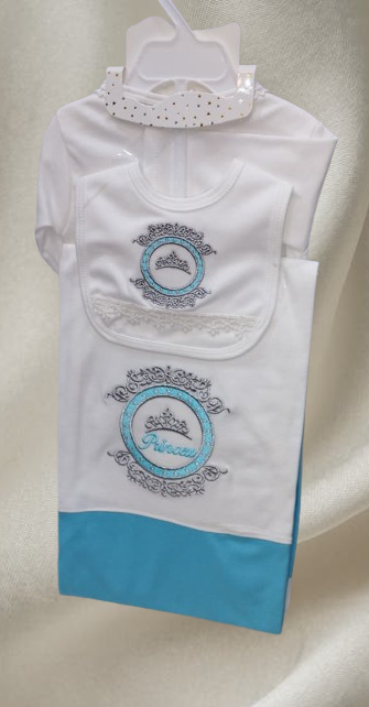 8-Pcs Baby Princess Starter Set (Blue)