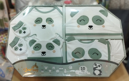 Baby Gift Set Box 10 Pieces (Green)