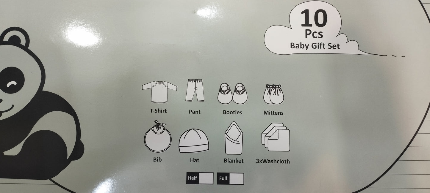 Baby Gift Set Box 10 Pieces (Green)