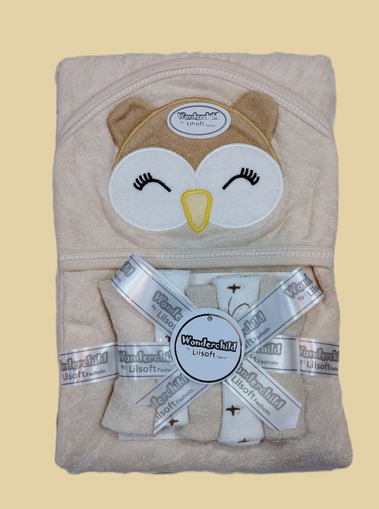 Baby Bath Towel Set - Beige