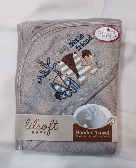 Baby Bath Towel - Grey