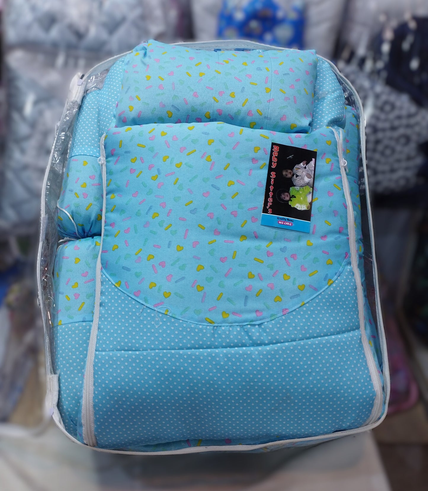 8 Piece Baby Bedding Set with Mosquitoes Net