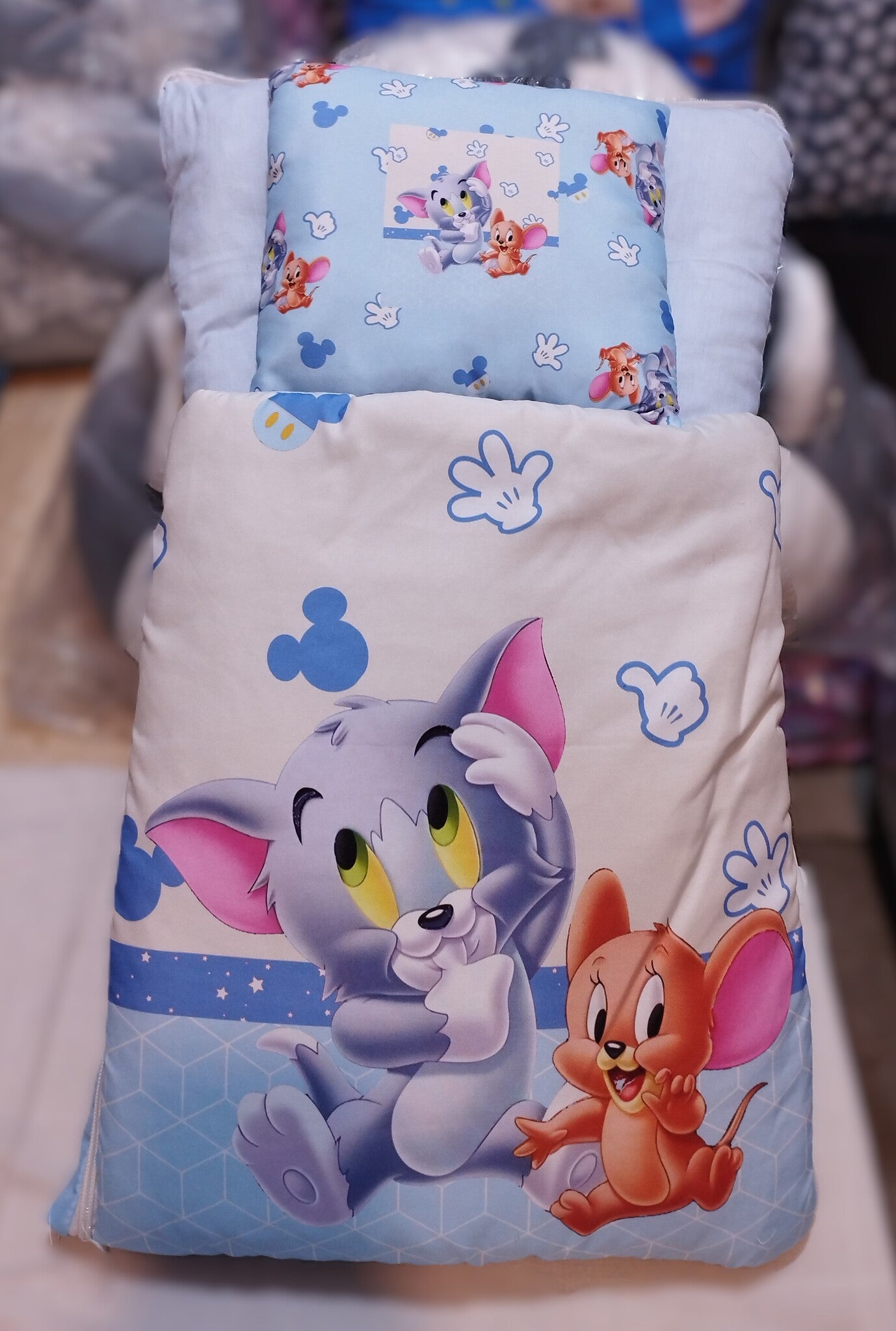 7 Pieces Baby Bedding Set (Blue)