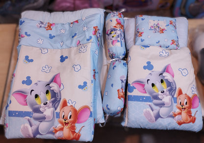 7 Pieces Baby Bedding Set (Blue)