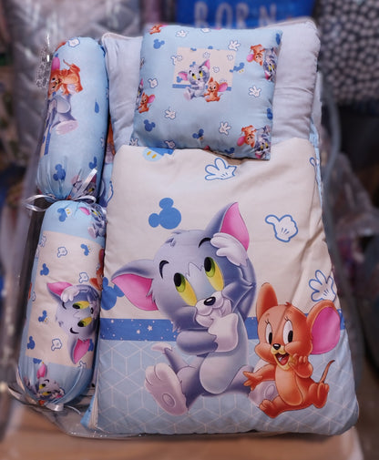 7 Pieces Baby Bedding Set (Blue)