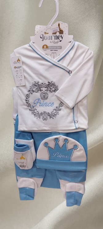 8-Pcs Baby Prince Starter Set (Blue)