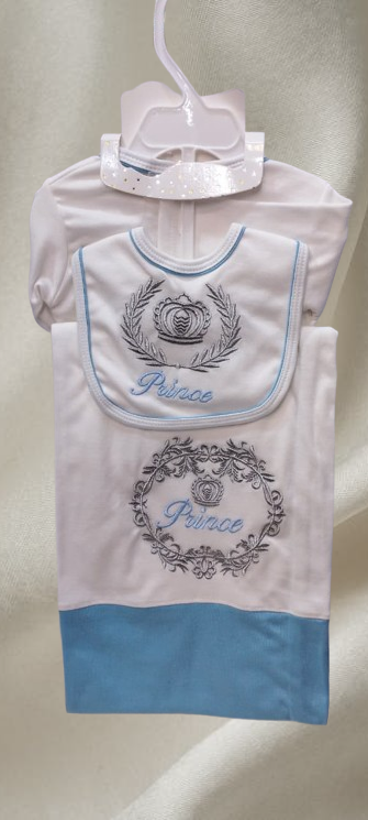 8-Pcs Baby Prince Starter Set (Blue)