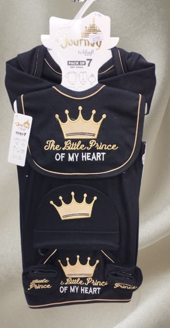 7-Pcs Baby Starter Set (Black)