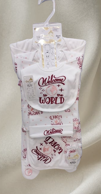 12-Pcs Baby Starter Set - Welcome to World