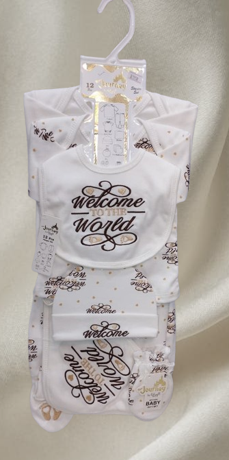 12-Pcs Baby Starter Set - Welcome to World