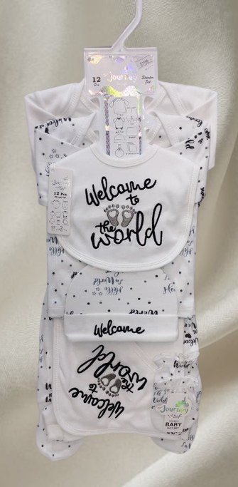 12-Pcs Baby Starter Set - Welcome to World