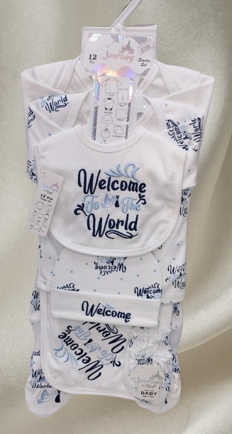 12-Pcs Baby Starter Set - Welcome to World