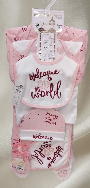 12-Pcs Baby Starter Set - Welcome to World